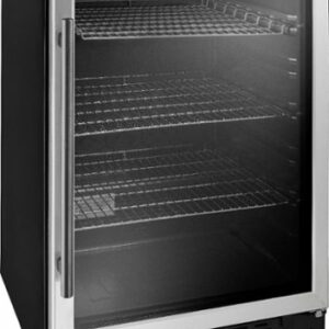 Insignia™ - 165-Can Built-In Beverage Cooler - Stainless Steel