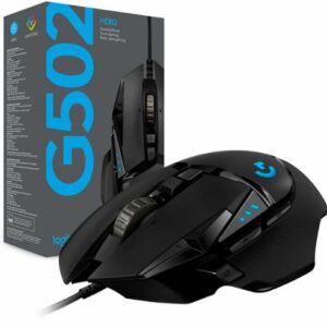 Logitech - G502 HERO Wired Optical Gaming Mouse with RGB Lighting - Black