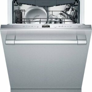 Thermador - Topaz 24" Top Control Smart Built-In Stainless Steel Tub Dishwasher with 3rd Rack and PowerBeam, 44 dBA - Stainless Steel