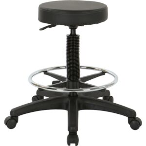 WorkSmart - Pneumatic Drafting Chair - Black