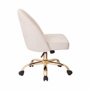 OSP Home Furnishings - Layton Mid Back Office Chair - Gold/Oyster