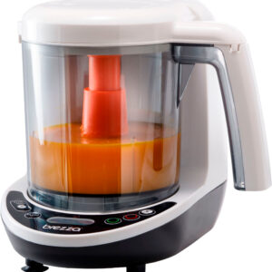 Baby Brezza - Deluxe Baby Food Maker - White/Black/Orange