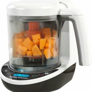 Baby Brezza - Deluxe Baby Food Maker - White/Black/Orange