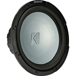 KICKER - KMF 10" Single-Voice-Coil 4-Ohm Subwoofer - Charcoal