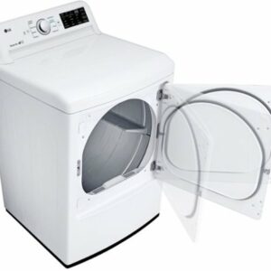 LG - 7.3 Cu. Ft. Gas Dryer with Sensor Dry - White