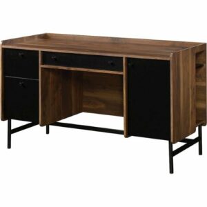 Sauder - Harvey Park Straight Desk - Grand Walnut