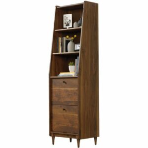 Sauder - Harvey Park Collection 2-Shelf Bookcase - Grand Walnut