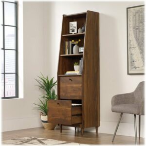 Sauder - Harvey Park Collection 2-Shelf Bookcase - Grand Walnut