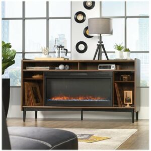 Sauder - Harvey Park Collection TV Cabinet for Most Flat-Panel TVs Up to 60" - Grand Walnut