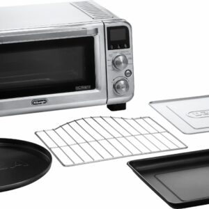 De'Longhi - Livenza Convection Toaster/Pizza Oven - Silver