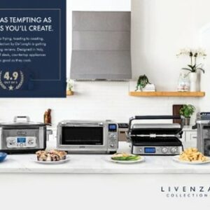 De'Longhi - Livenza Convection Toaster/Pizza Oven - Silver