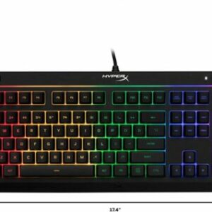 HyperX - Alloy Core Full-size Wired Gaming Membrane Keyboard with RGB Lighting - Black