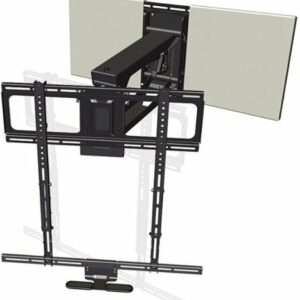 MantelMount - Pull Down TV Wall Mount for Most 45" - 90" TVs - Black