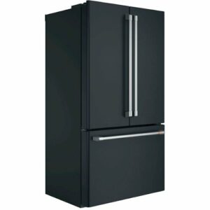 Café - 23.1 Cu. Ft. French Door Counter-Depth Refrigerator, Customizable - Matte Black