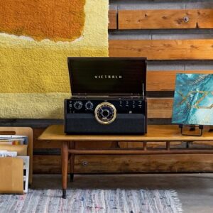 Victrola - Bluetooth Audio System - Gold/Brown/Black