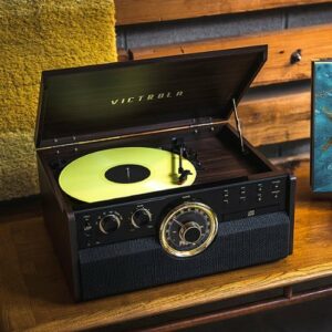 Victrola - Bluetooth Audio System - Gold/Brown/Black