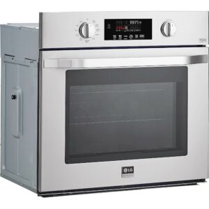 LG - STUDIO 30" Smart Built-In Single Electric Convection Wall Oven with EasyClean - Stainless Steel