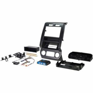 PAC - Integrated Radio Replacement Dash Kit with Climate and Steering Wheel Controls for Select Ford F-Series Trucks - Black