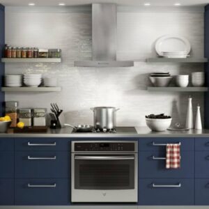 GE - Designer 36" Convertible Range Hood - Stainless Steel