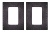 Sonance - Small Rectangle Masonry Bracket for Select Speakers (2-Pack) - Black