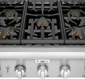 Thermador - Professional Series 30" Built-In Gas Cooktop with 5 Pedestal Star Burners - Stainless Steel