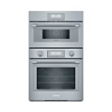 Thermador - Professional Series 30" Built-In Electric Convection Wall Oven with Built-In Microwave - Stainless Steel