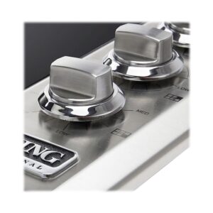 Viking - Control Knob Set for Cooktops - Stainless Steel