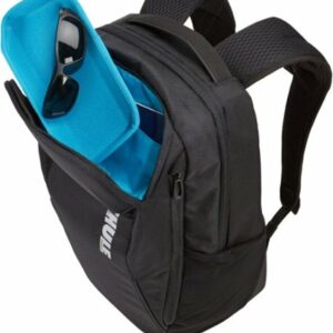 Thule - Accent Backpack 23L Bundle for 15.6" Laptop w/ Subterra PowerShuttle, 10" Tablet Sleeve, SafeZone, & Water Bottle Holder - Black