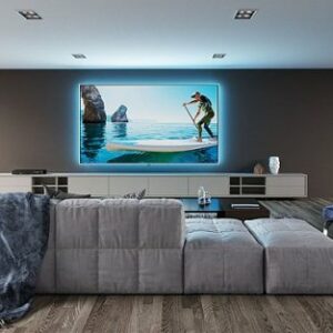 Screen Innovations - 110" Zero Edge Projector Screen ST .6 - Black/Dark Gray