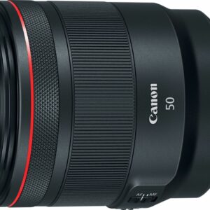 Canon - RF50mm F1.2 L USM Standard Prime Lens for EOS R-Series Cameras - Black