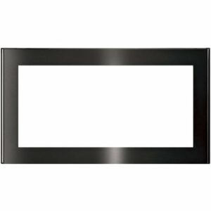 GE - 30" Trim Kit for Profile Series PEM31BMTS Microwave - Black Stainless Steel