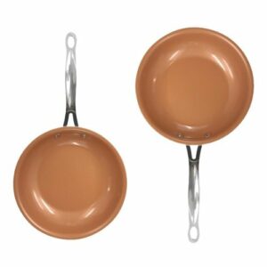 Gotham Steel - Two-Piece Non-Stick Frying Pan Set - Copper