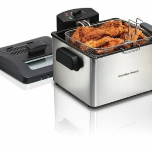 Hamilton Beach - 5.3 qt. Deep Fryer - Silver