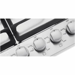 Whirlpool - 24" Built-In Gas Cooktop - Stainless Steel