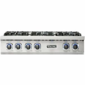 Viking - Built-in 7 Series Gas 36"W Sealed Burner Rangetop-LP - Stainless Steel