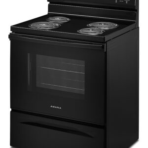 Amana - 4.8 Cu. Ft. Freestanding Electric Range - Black