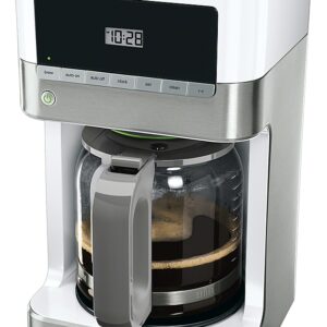 Braun - BrewSense 12-Cup Coffee Maker - Stainless Steel/White