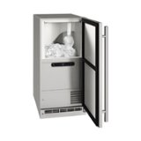 U-Line - 15" 55-lb Clear Ice Machine - Stainless Steel