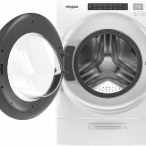 Whirlpool - 4.5 Cu. Ft. High Efficiency Stackable Front Load Washer with Steam and Load & Go Dispenser - White