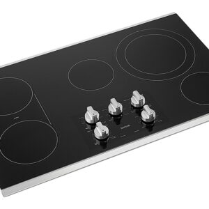 Maytag - 36" Built-In Electric Cooktop - Stainless Steel