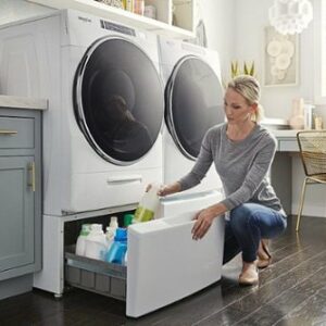 Whirlpool - 7.4 Cu. Ft. Stackable  Electric Dryer with  Wrinkle Shield Option - White