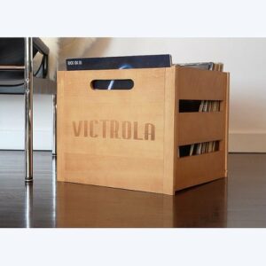 Victrola - Record and Vinyl Crate - Brown