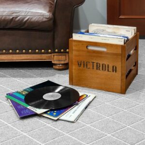 Victrola - Record and Vinyl Crate - Brown