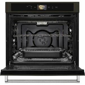 KitchenAid - Smart Oven+ 30" Built-In Single Electric Convection Wall Oven - Black Stainless Steel