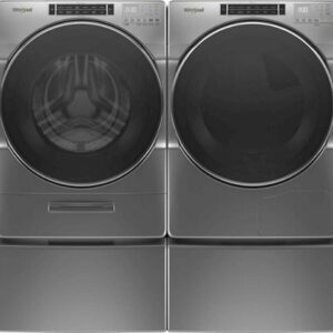 Whirlpool - 4.3 Cu. Ft. High Efficiency Stackable Front Load Washer with Load & Go XL Dispenser - Gray