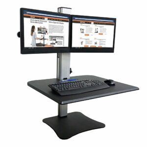 Victor - DC350A Dual Monitor Sit/Stand Desk Converter - Black