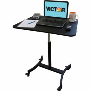 Victor - High Rise Rectangle Polyvinyl Chloride (PVC) Table Desk - Black