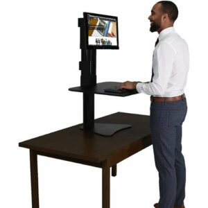 Victor - High Rise Sit-Stand Desk Converter - Black