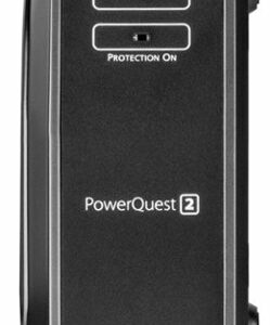 AudioQuest - PowerQuest 6 Outlet/2 USB Unlimited Joules Surge Protector - Black/Silver