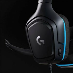 Logitech - G432 Wired Gaming Headset for PC - Black/Blue